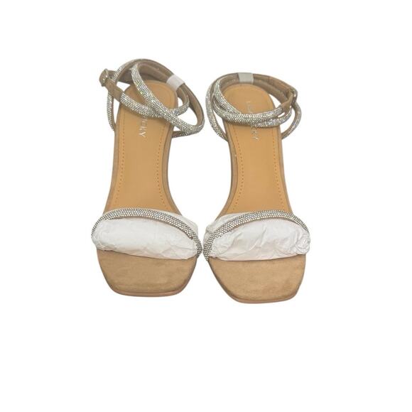 NIB! Lisa Vicky Angelic Rhinestone Glam Ankle Strap Sandal - Size 7 - Picture 4 of 11